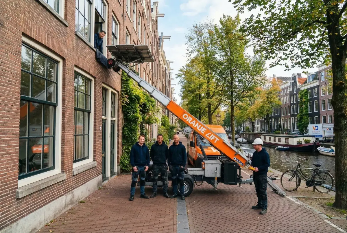 Ladderlift bij appartement in Crabbehof Dordrecht