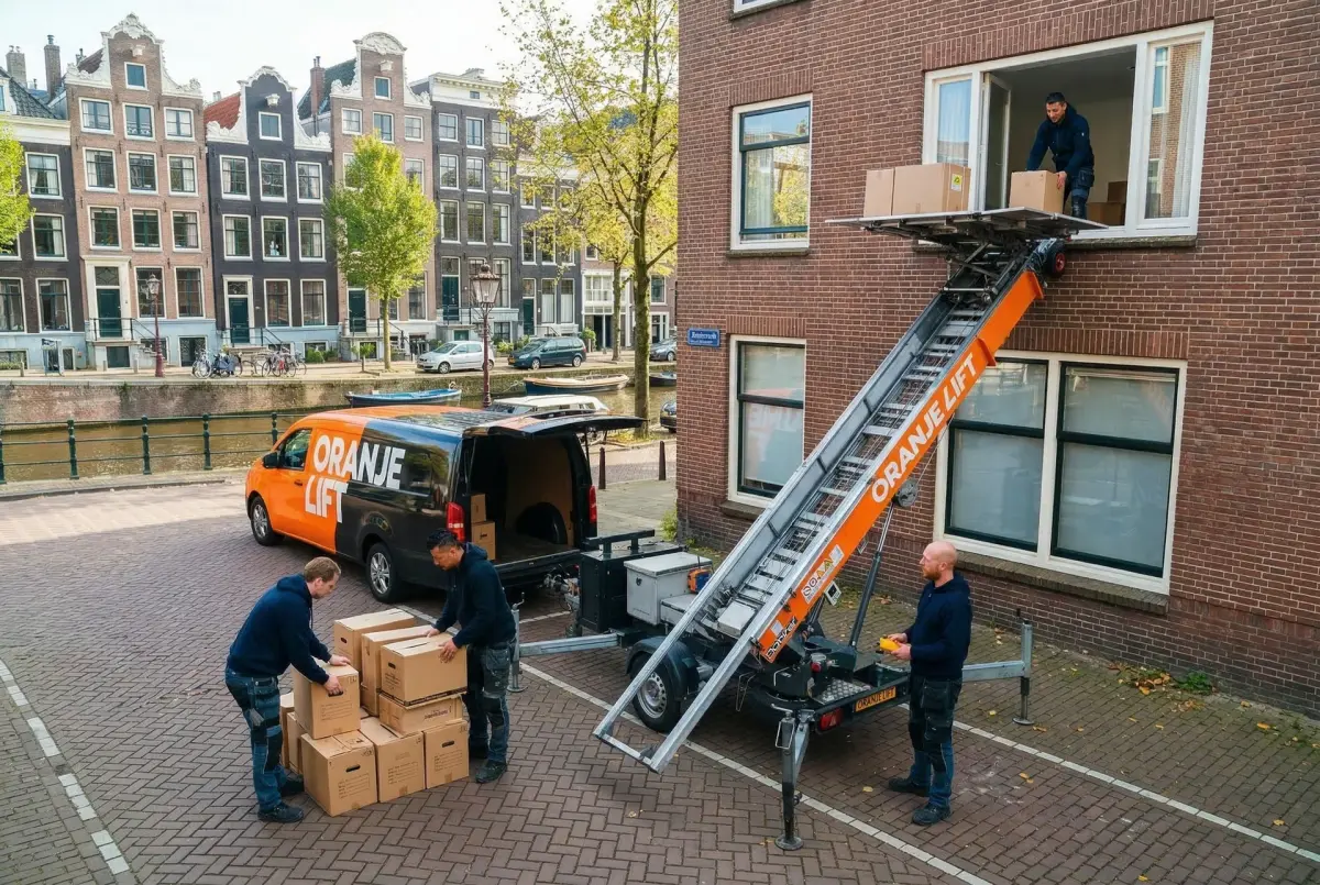 Verhuislift bij appartement Wielwijk Dordrecht