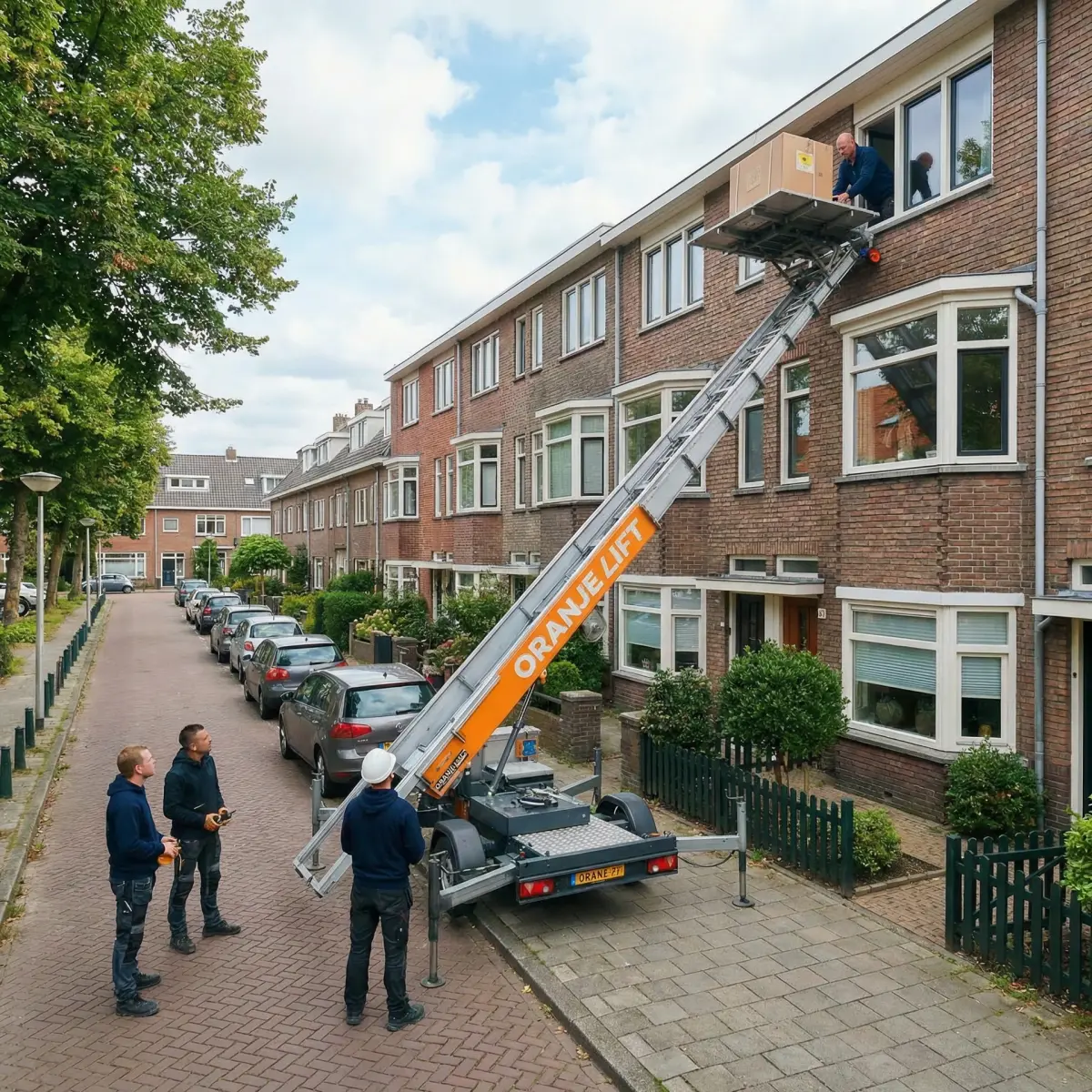Aanhangerlift in woonwijk Oud-Krispijn